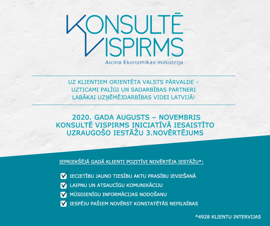 EM sāk vērtēt iniciatīvu “Konsultē vispirms”