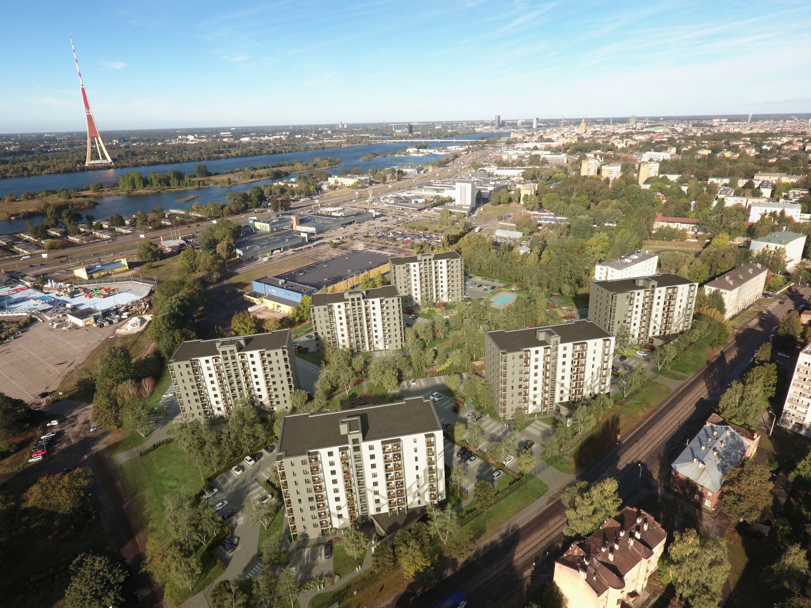 Projektā “Krasta kvartāls” taps vēl trīs daudzdzīvokļu ēkas