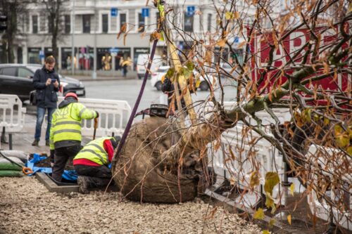 Labiekārto Rīgas Centrālās stacijas dienvidu laukumu