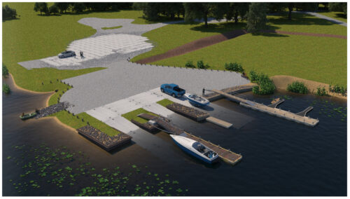 Pie Ventas pārbūvē laivu nolaišanas vietu