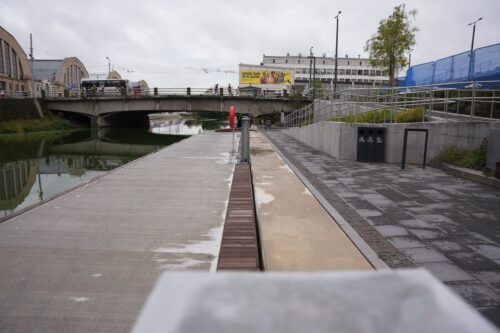 Pilsētas kanālmalā pieejama jauna laivu piestātne