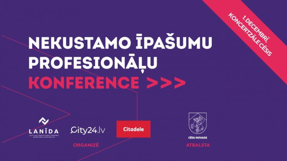 Cēsīs notiks nekustamo īpašumu nozares profesionāļu gada nogales konference