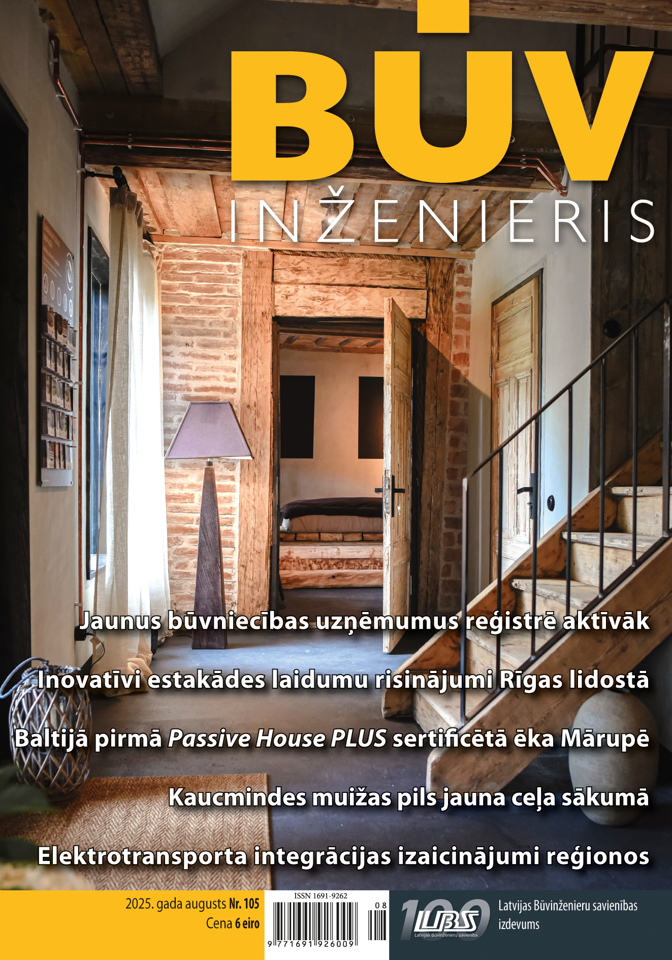 “Būvinženieris” 2025. gada augusta numurs (Nr. 105)
