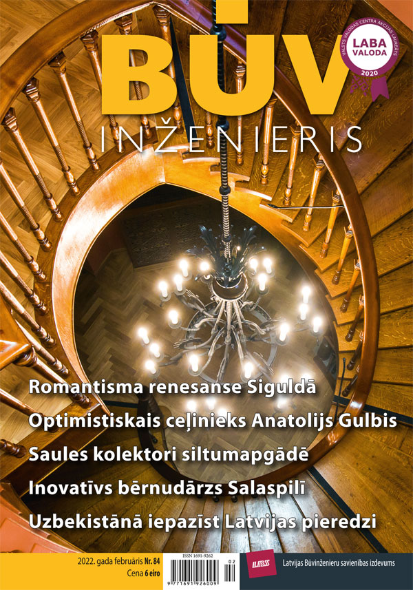 “Būvinženieris” 2022. gada februāra numurs (Nr. 84)
