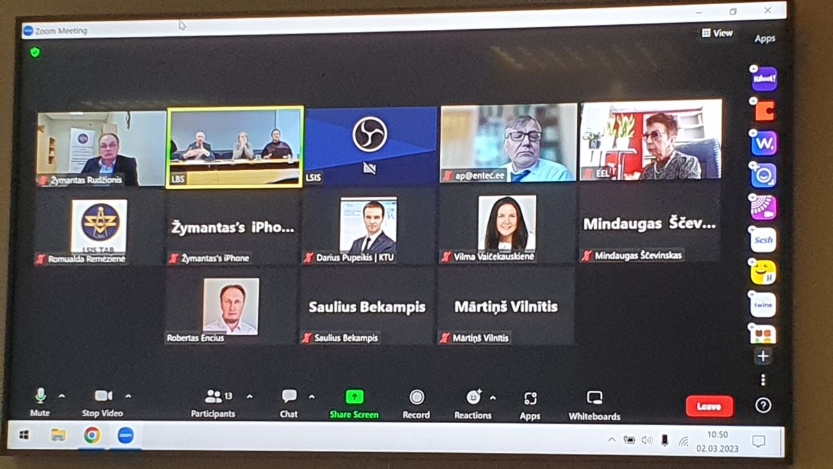 Tiekas Baltijas valstu būvinženieru savienību pārstāvji