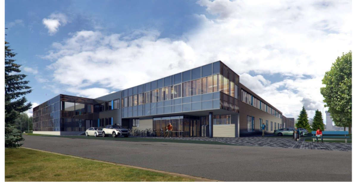 Lidostas “Rīga” tehnisko dienestu ēkai turpinās vērienīga pārbūve