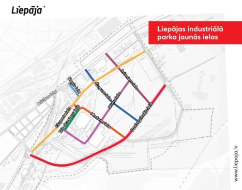Piešķir nosaukumus Liepājas industriālā parka ielām