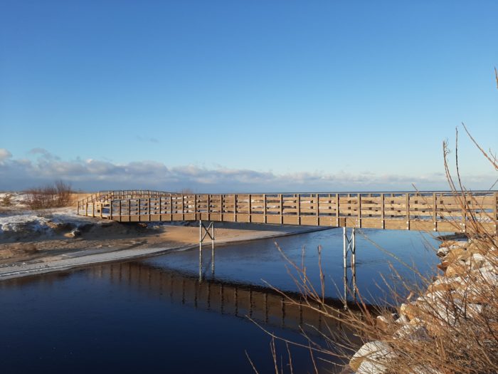 Pabeigta gājēju tilta būvniecība pāri Lilastes upei