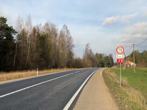 Līvānu novadā uz Daugavpils šosejas atjaunots segums