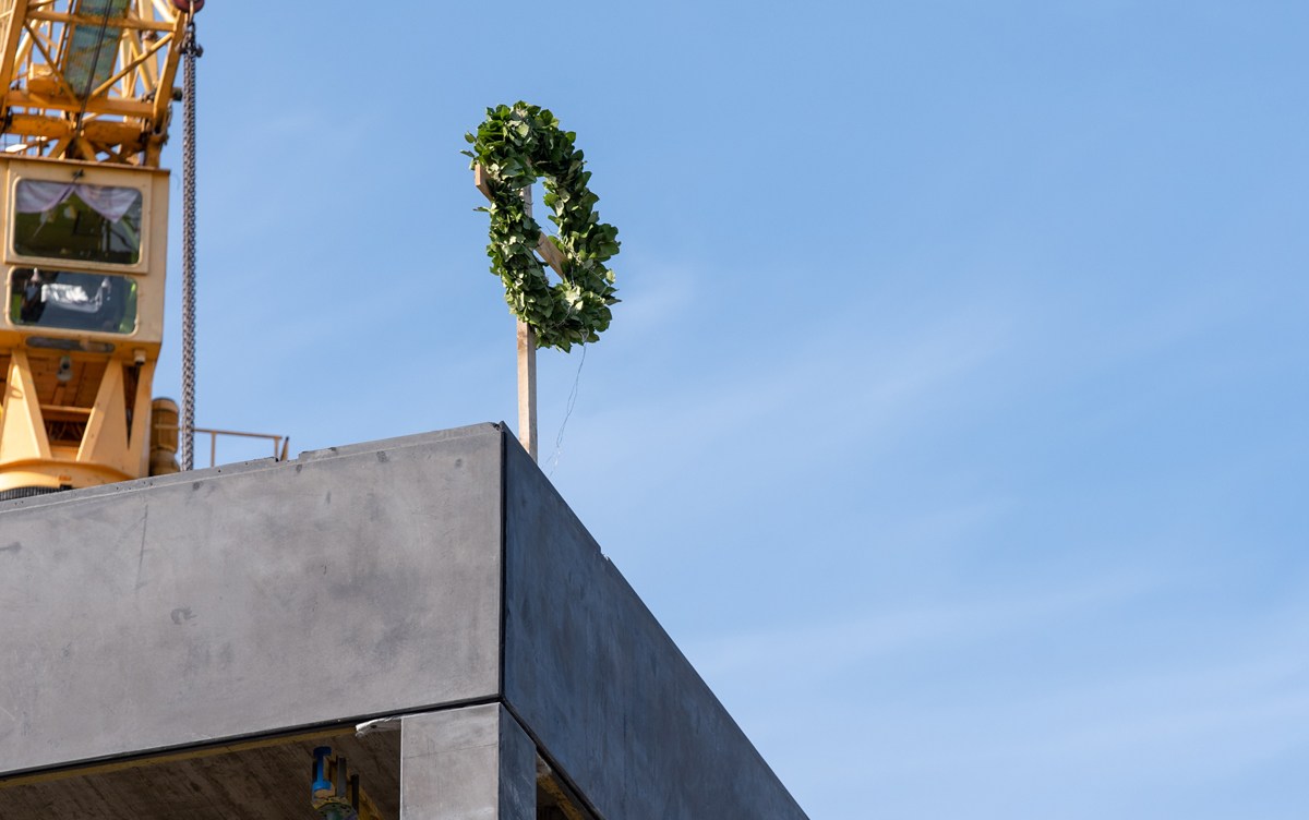 Nosvinēti “Merks Viesturdārzs” otrās kārtas spāru svētki