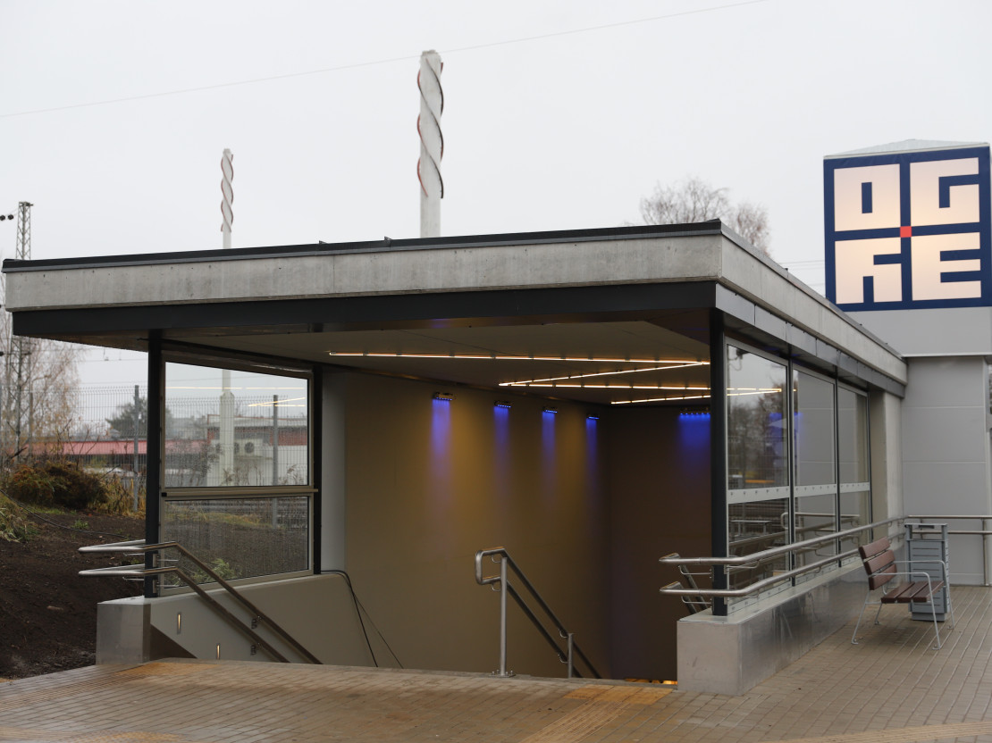 Pabeigta gājēju tuneļa izbūve zem sliežu ceļiem Ogrē