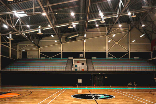 Atklāta Ogres tehnikuma multifunkcionālā sporta zāle