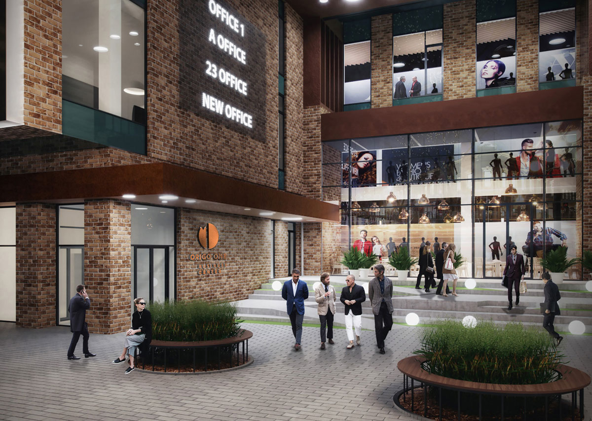 Jaunais A-klases biznesa centrs “Origo One” pārsteidz ar interjera dizainu