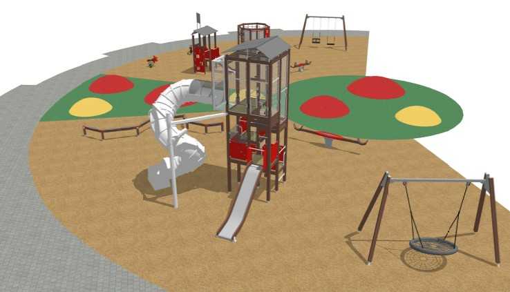 Pārbūvēs Ozolskvēra bērnu rotaļu laukumu Jelgavā