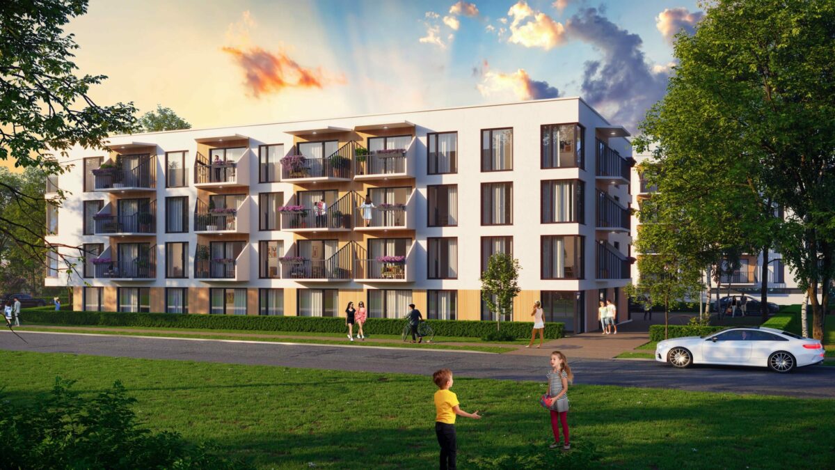 Rīgā top pirmā ēka dzīvojamo māju kompleksā “Parka kvartāls”