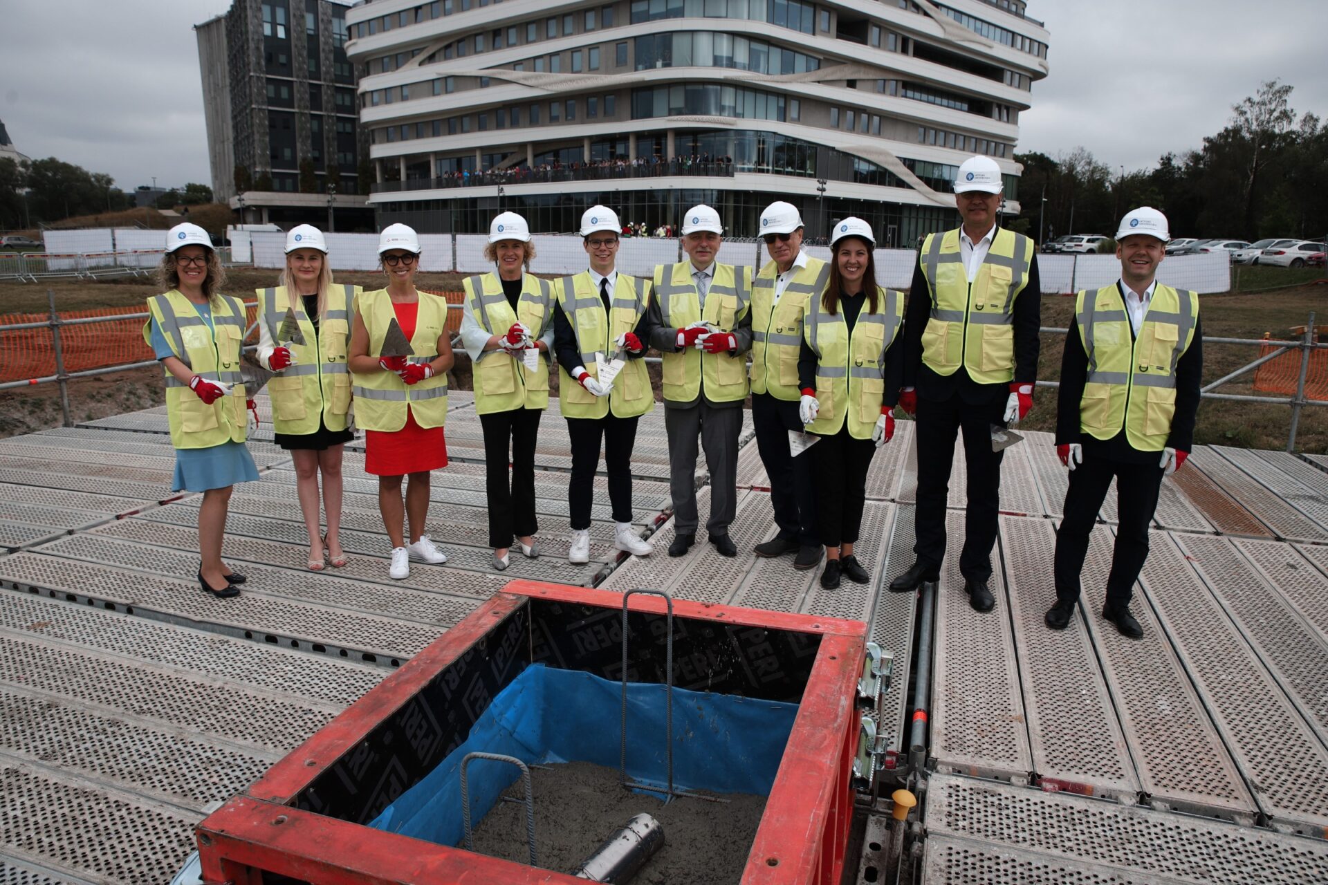 Ielikts LU Akadēmiskā centra Rakstu mājas pamatakmens