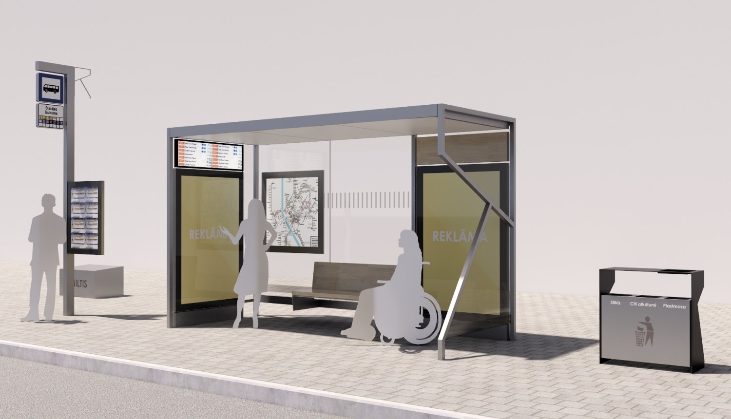 Aicina paust viedokli par pieturvietu dizaina risinājumiem