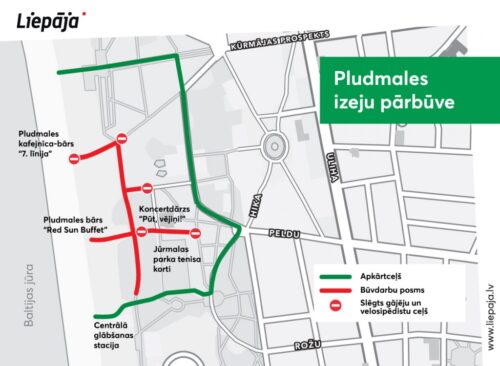 Pārbūvēs pludmales izeju pie Kūrmājas prospekta Liepājā