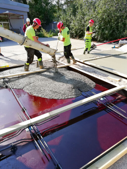 Šķiedrbetona ugunsslodzes un noturības pārbaude