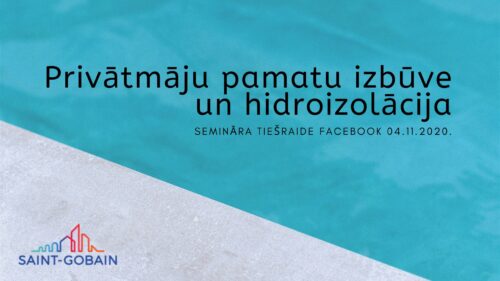 Notiks bezmaksas seminārs par privātmāju pamatu būvi