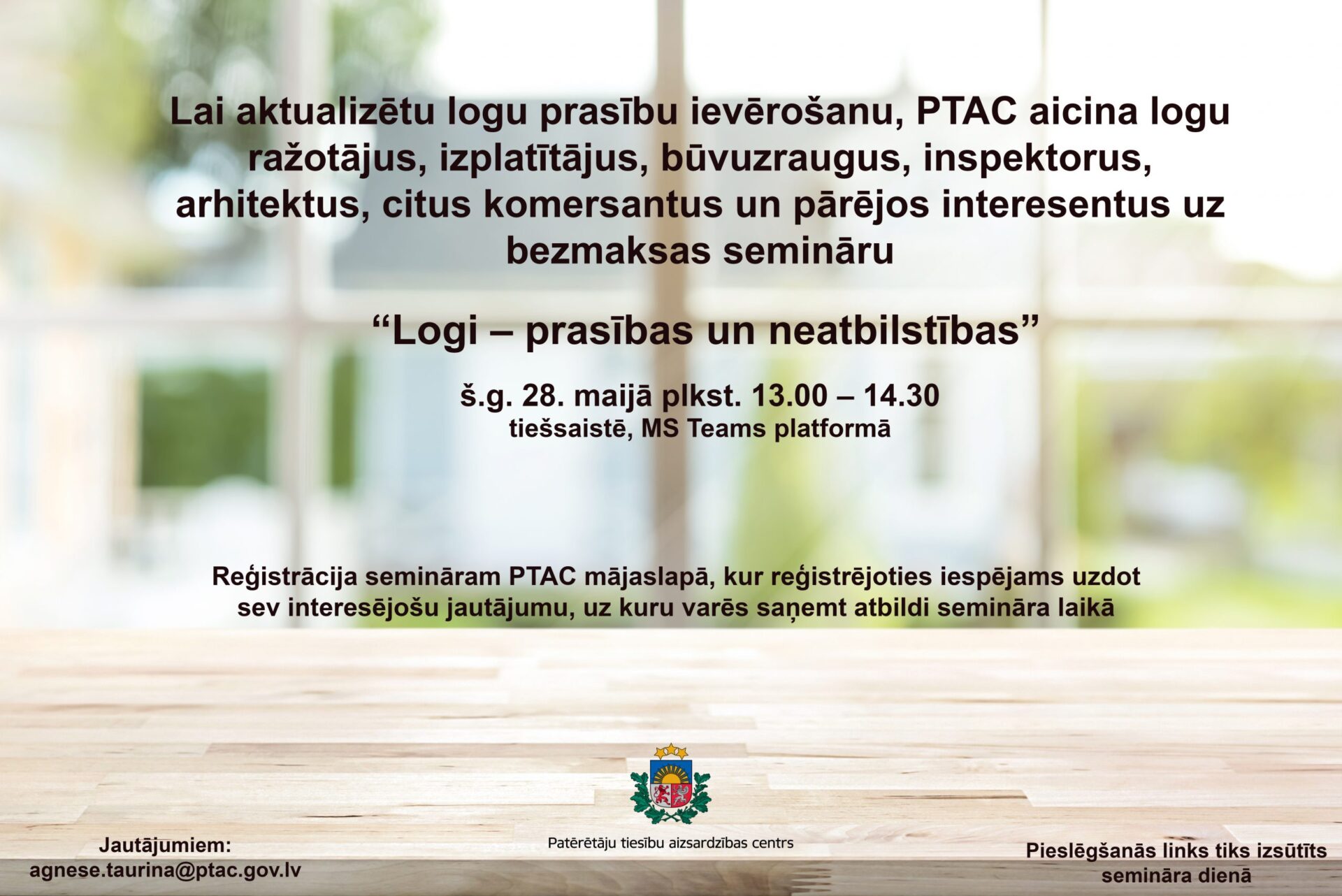 Rīko semināru par logu kvalitātes prasībām un neatbilstību