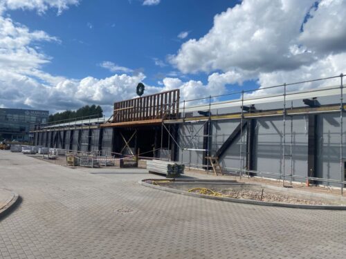 Topošajam ELVI veikalam Mārupē nosvinēti spāru svētki