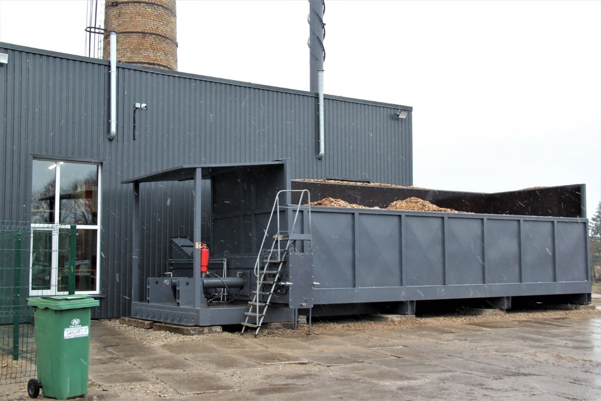 Rekonstruēta un pilnībā automatizēta ar šķeldu kurināmā katlu māja Pūrē