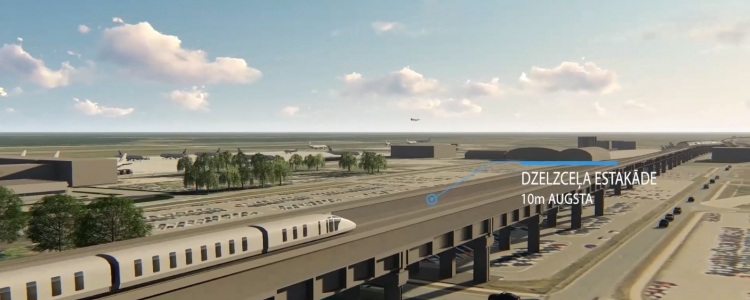 Saņemti astoņi piedāvājumi “Rail Baltica” stacijas, estakādes un dzelzceļa būvniecībai lidostā “Rīga”