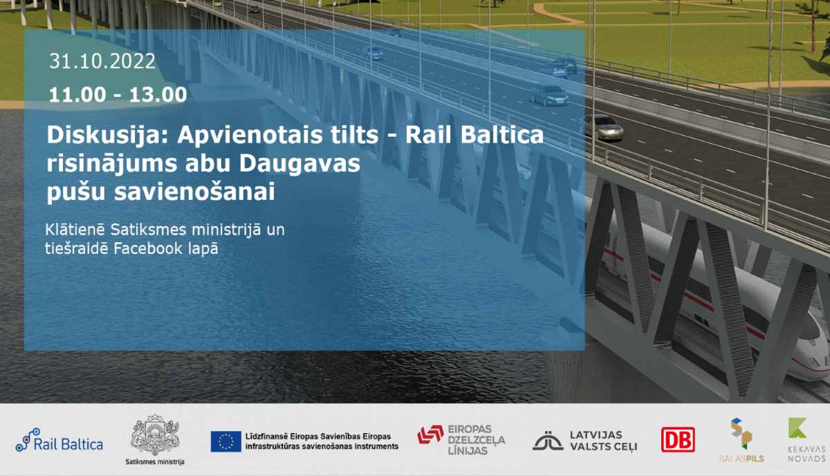 Diskusijā vērtēs apvienotā tilta pār Daugavu būvniecības ieceri