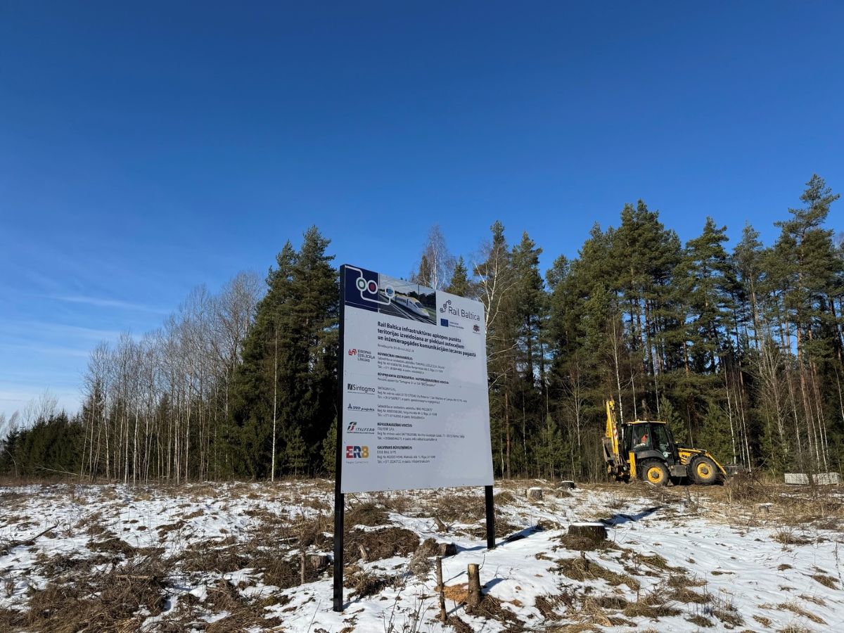 Iecavā sākta būvlaukuma iekārtošana “Rail Baltica” vajadzībām