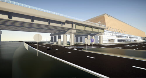 Jaunā dzelzceļa stacija pie lidostas 