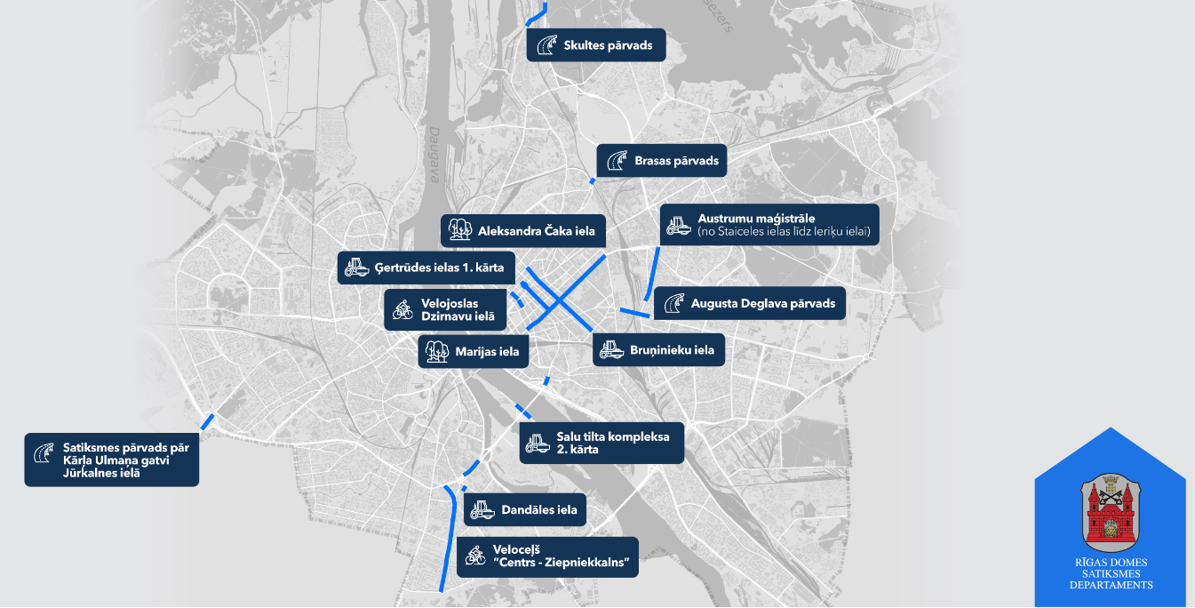 Plāno atjaunot satiksmes infrastruktūru Rīgā