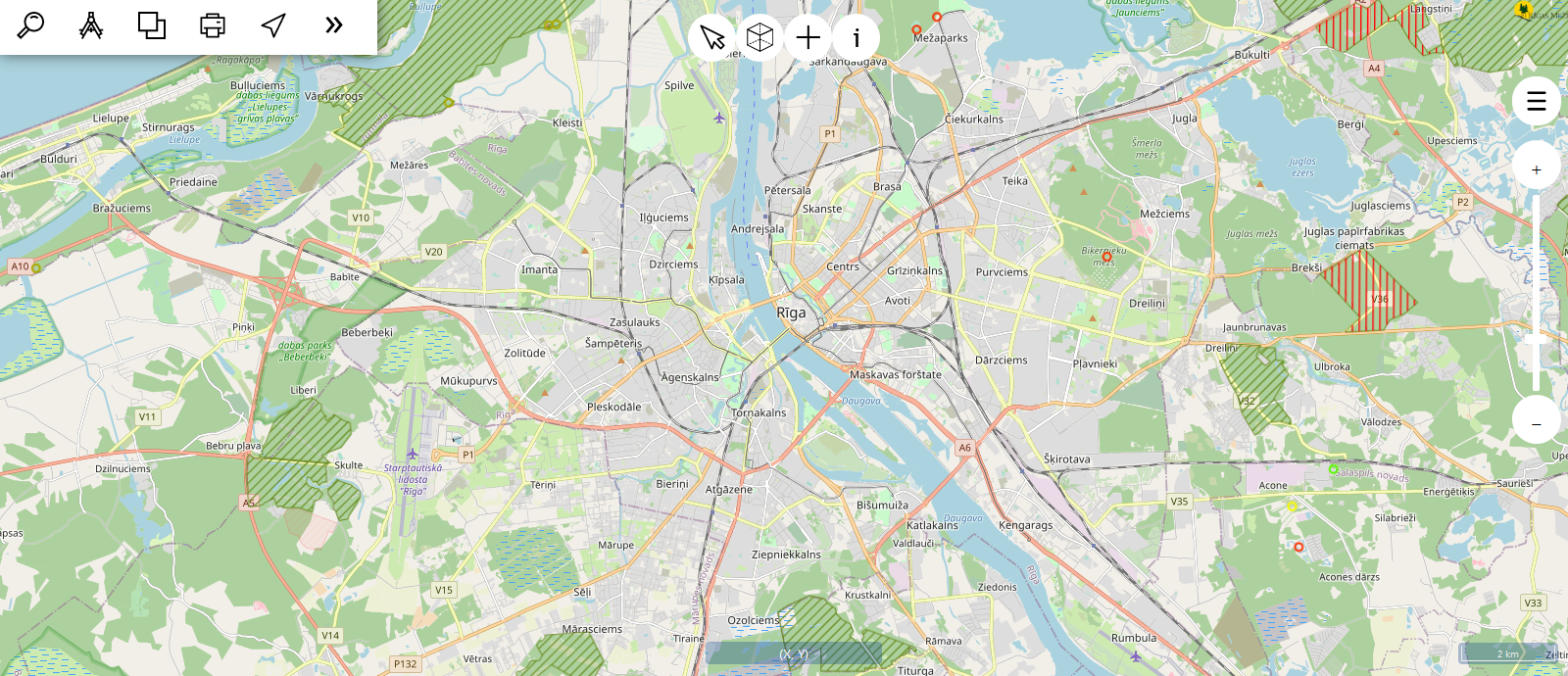 Izveidota digitāla karte pastaigām Rīgas mežos