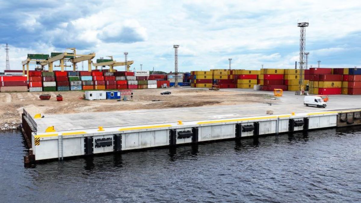 Rīgas ostā izbūvēti vairāki infrastruktūras objekti
