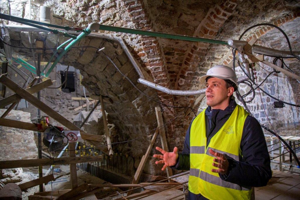 Rīgas pils rekonstrukcijas projektā top gatavs pagrabs