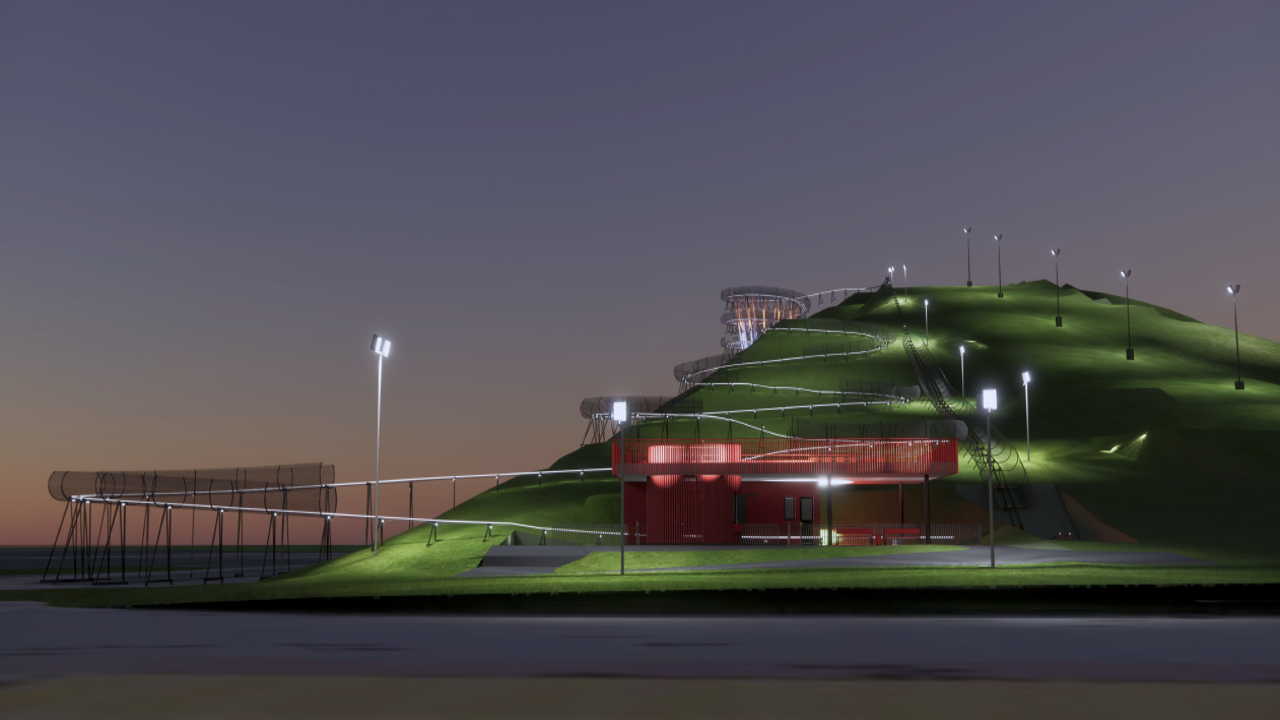 Pēc ziemas pārtraukuma atsākta Rodeļu trases būvniecība Ventspilī