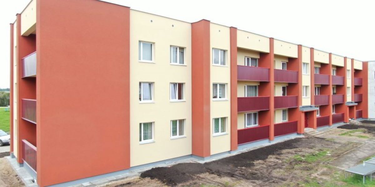 Kuldīgas novada Rudbāržos īstenoti daudzdzīvokļu ēku renovācijas projekti