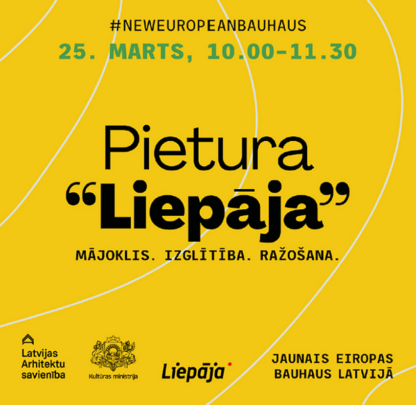 Aicina uz “Jaunā Eiropas Bauhaus” sarunu ekspresi Liepājā