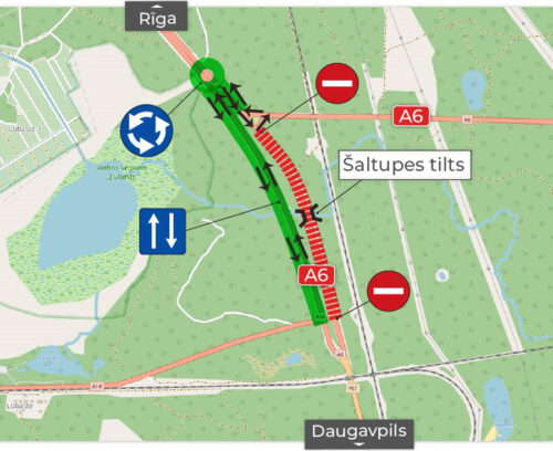 Uz Daugavpils šosejas slēgs tiltu pār Šaltupi