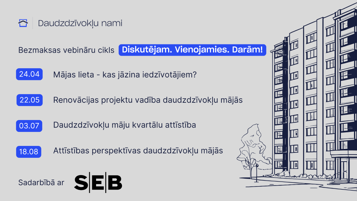 Aicina uz informatīvu vebināru ciklu “Diskutējam. Vienojamies. Darām!”