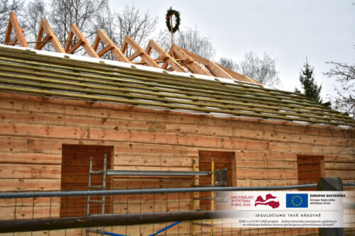 Amatu mājai “Sēļu sētā” Jēkabpilī nosvinēti spāru svētki