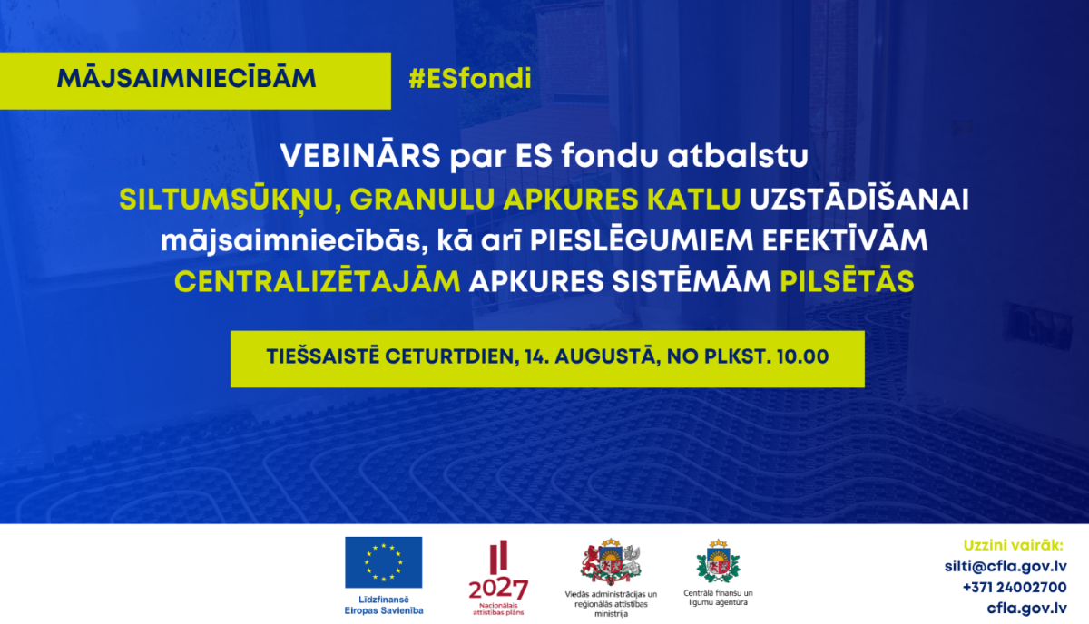 Rīko semināru par ES fondu atbalstu pilsētu mājsaimniecību siltumapgādei