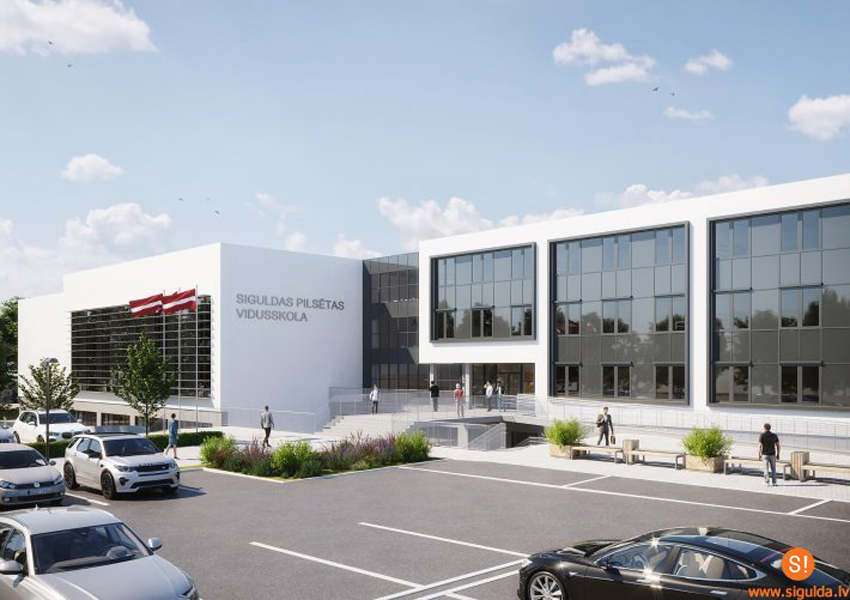 Pārbūvēs un paplašinās Siguldas pilsētas vidusskolu