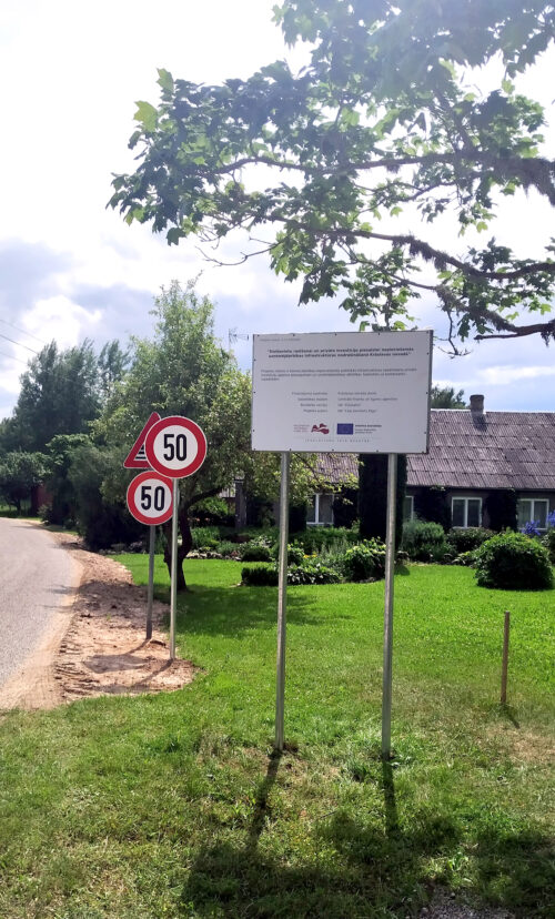 Pārbūvēts ceļš Krāslavas novada Aulejas pagastā