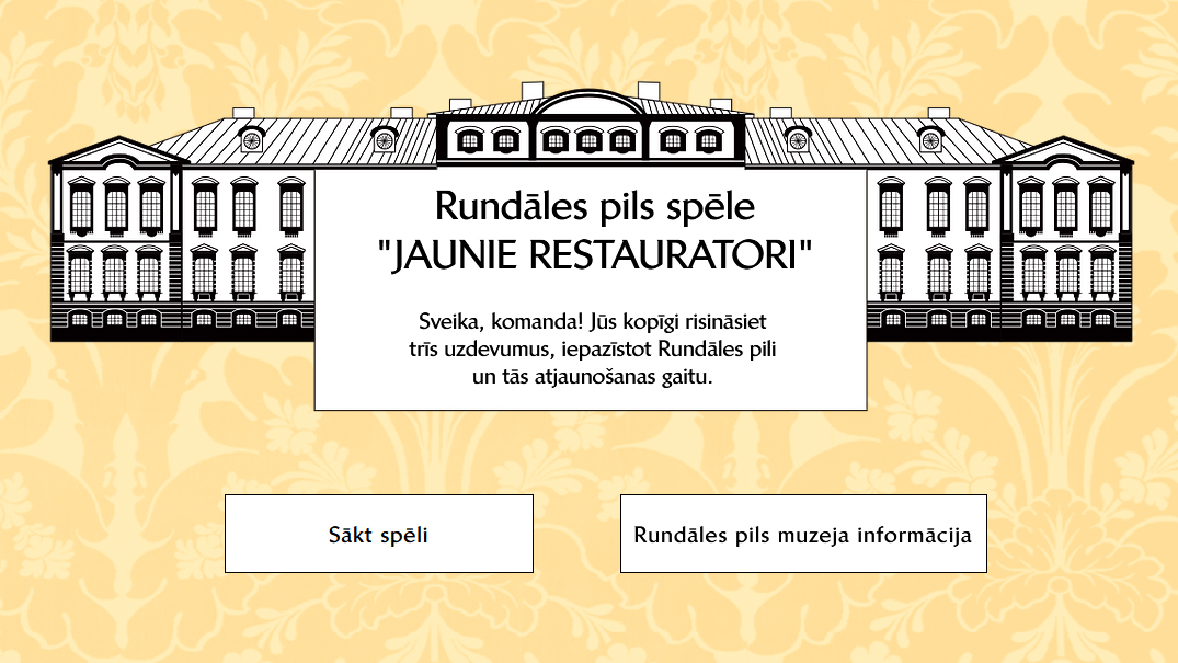 Rundāles pils muzejs laiž klajā spēli “Jaunie restauratori”