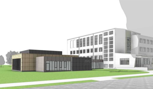 Pie Jelgavas Spīdolas Valsts ģimnāzijas cels bibliotēku