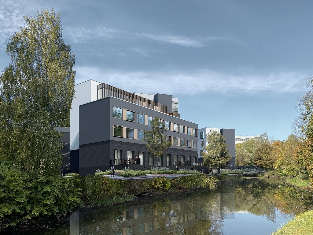 Torņakalnā būvē modernu privāto viesnīcu studentiem