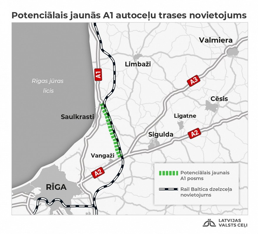 Aicina izteikt viedokli par jauna Tallinas šosejas posma būvniecību
