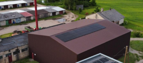 Talsu novadā Laucienes centra katlu mājai uzstādīti saules paneļi