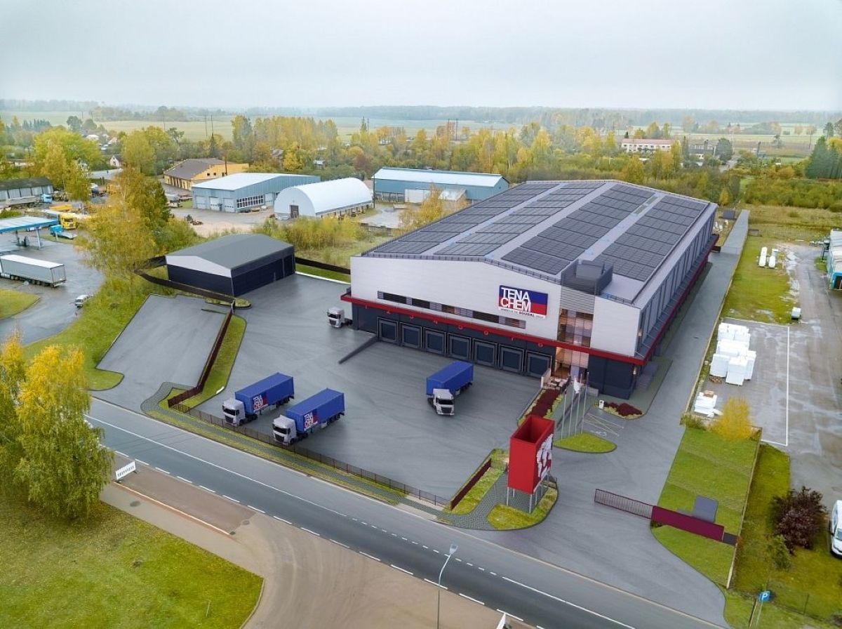 Iemūrēta laika kapsula SIA “Tenachem” jaunās noliktavas ēkas pamatos